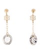Earrings 14K Two-Tone Drop Earrings