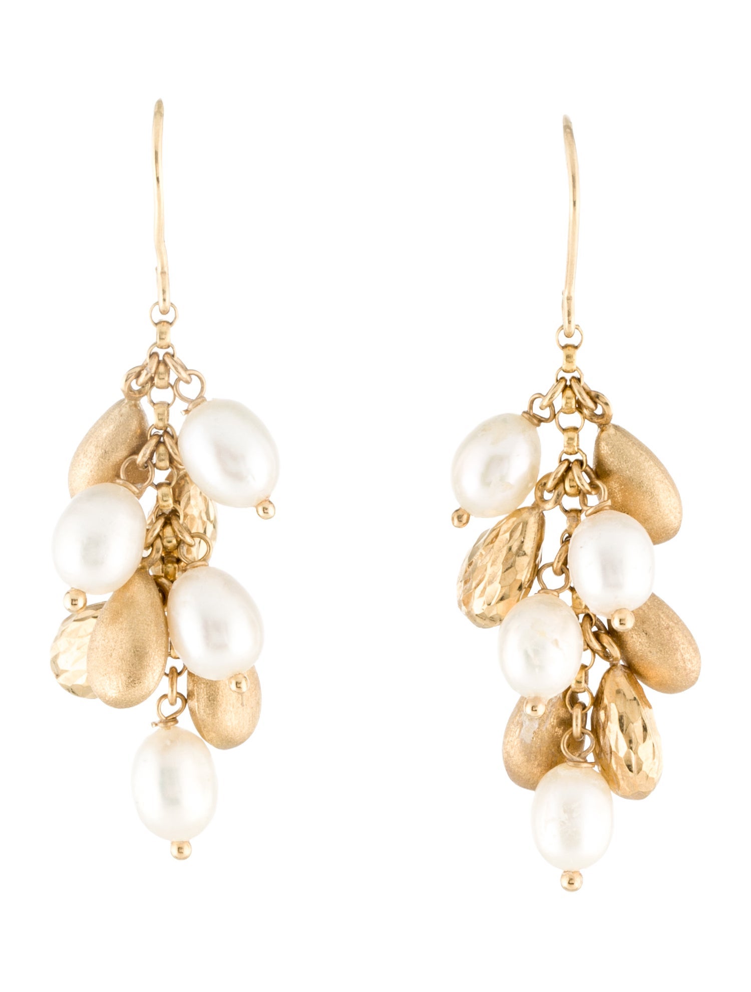 Earrings 14K Pearl Bead Drop