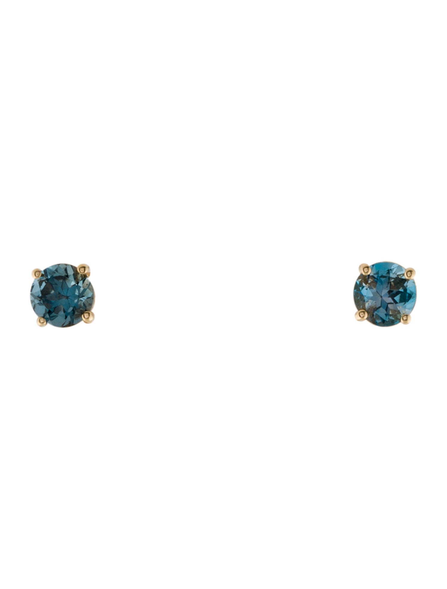 Earrings 18K Topaz Stud