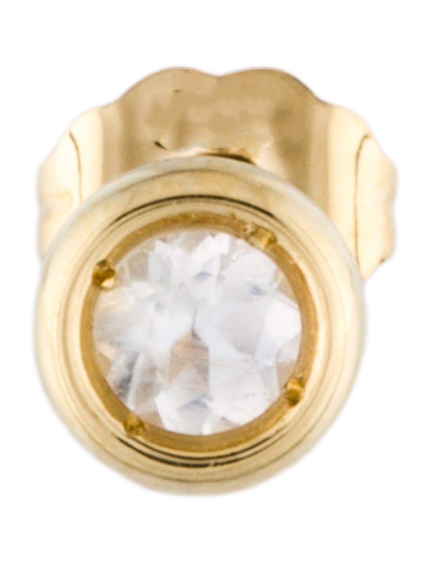 Earrings 14K Moonstone Stud