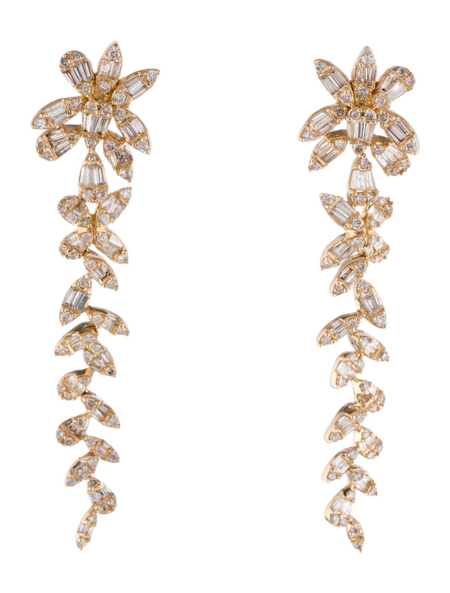 Earrings 14K 1.70ctw Diamond Drop
