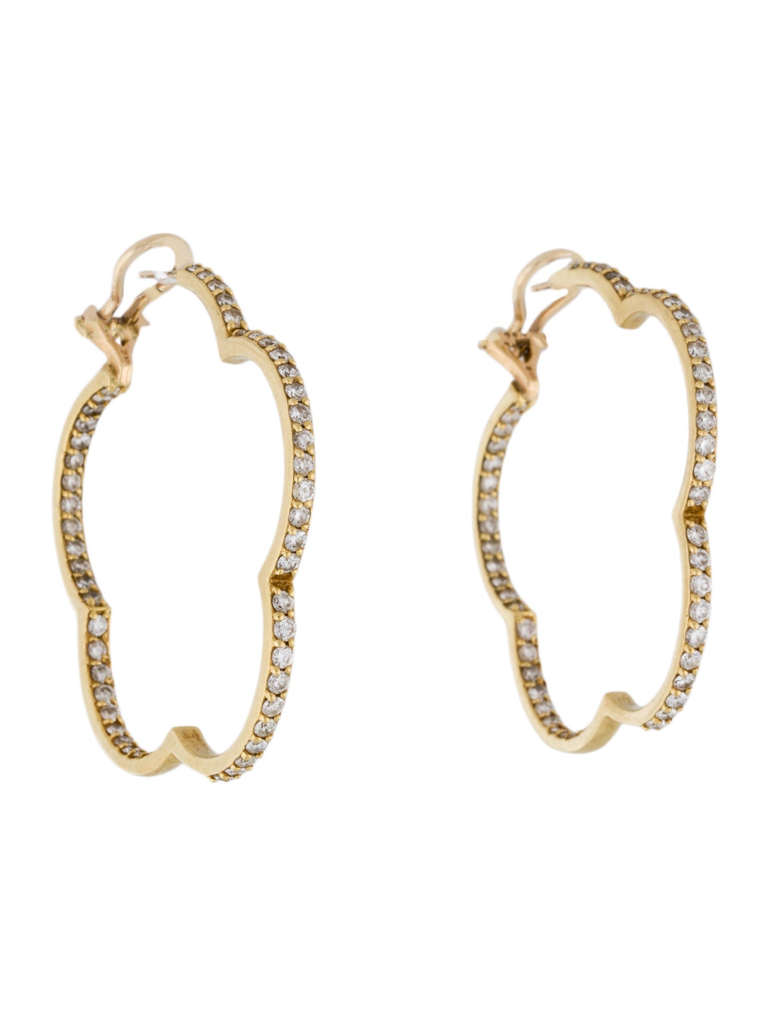 Earrings 18K 2.04ctw Diamond Hoop