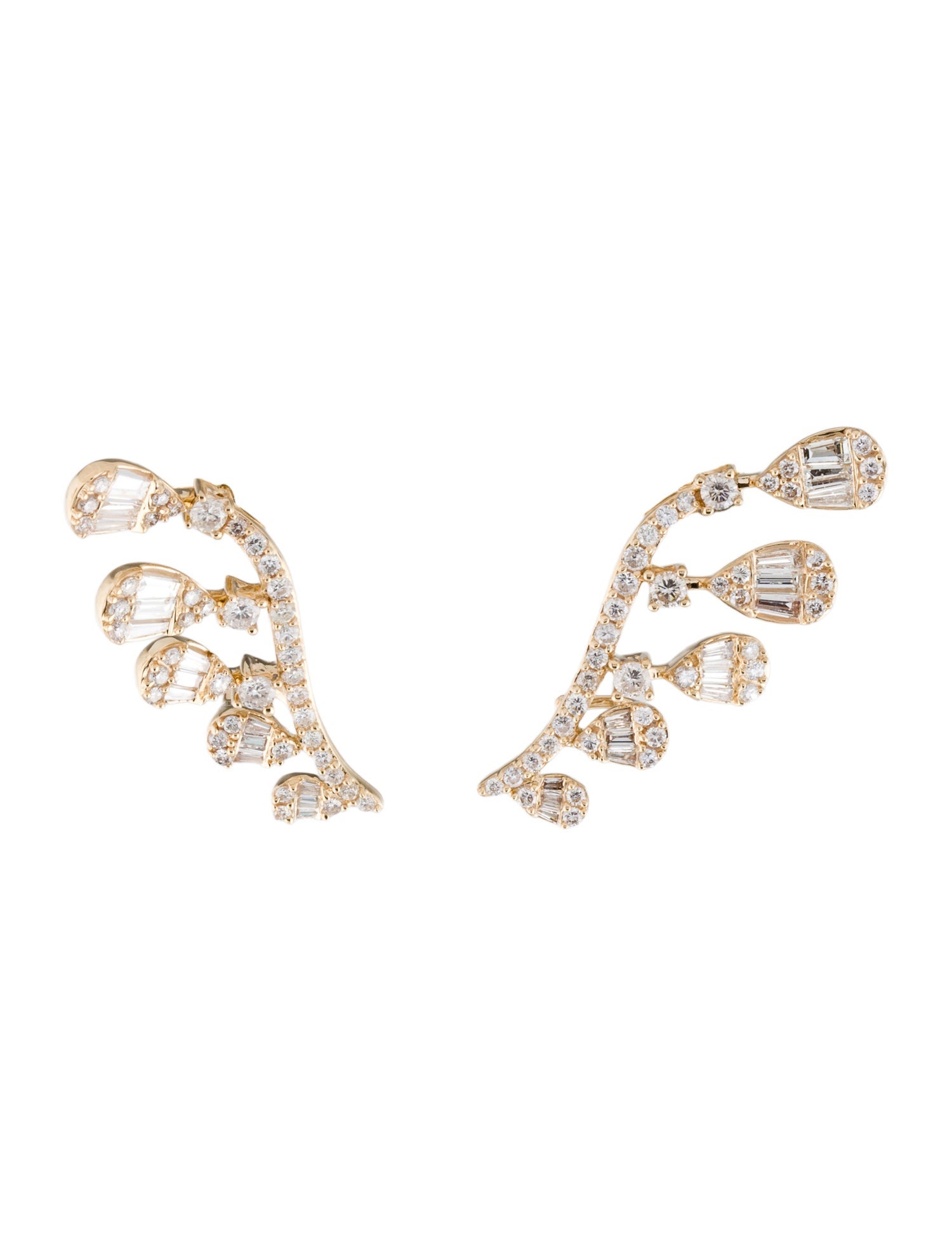 Earrings 14K 1.65ctw Diamond Ear Climber