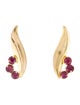 Earrings 14K Ruby Drop Earrings