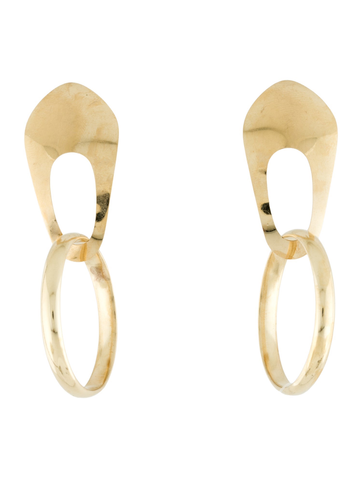 Earrings Susan Michel 14K Circle Drop