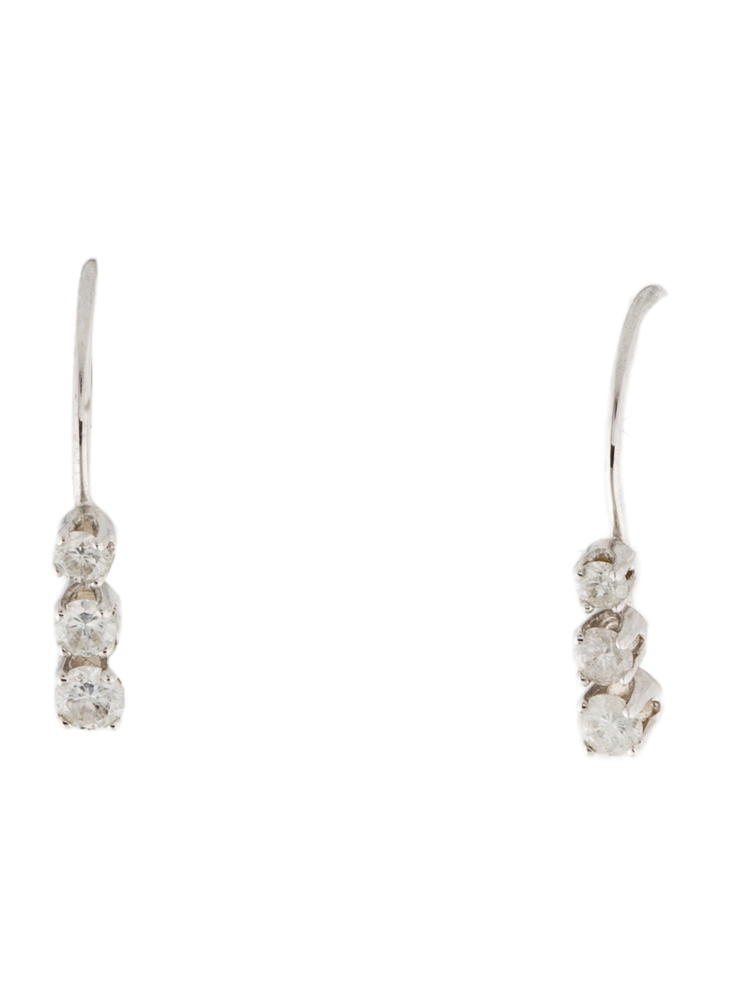 Earrings 14K Diamond Drop Earrings