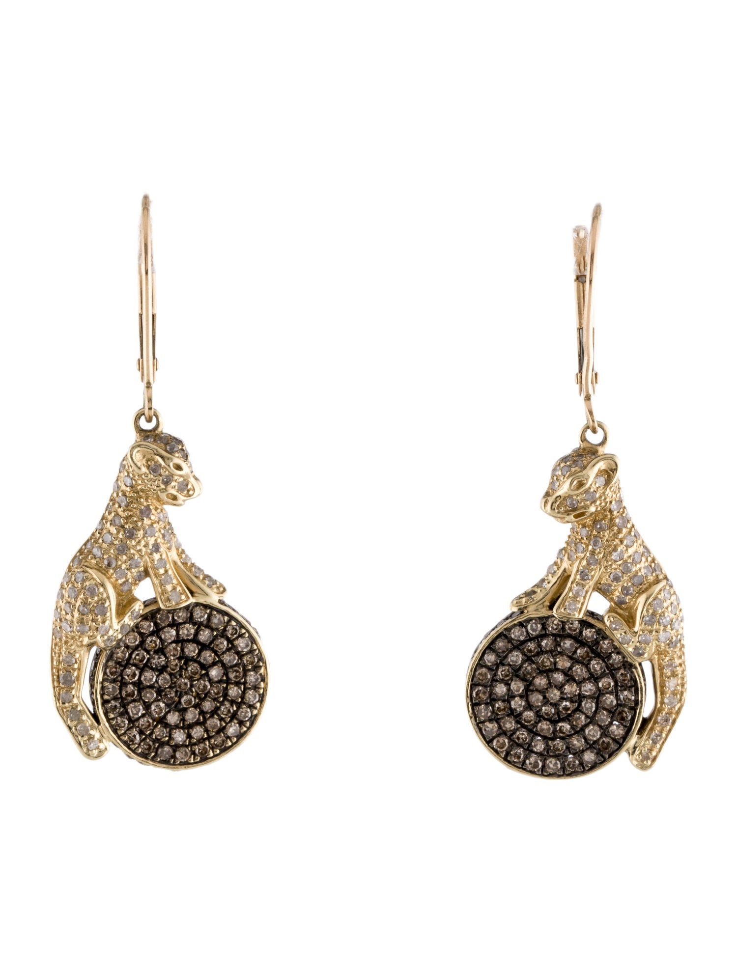 Earrings 10K 1.39ctw Diamond Drop earrings