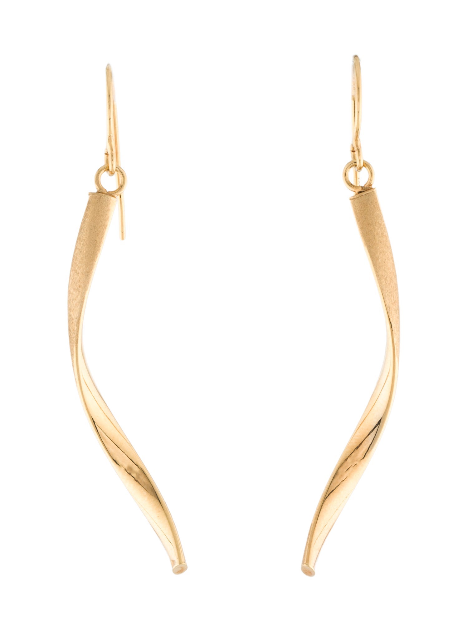 Earrings 14K Twist Drop