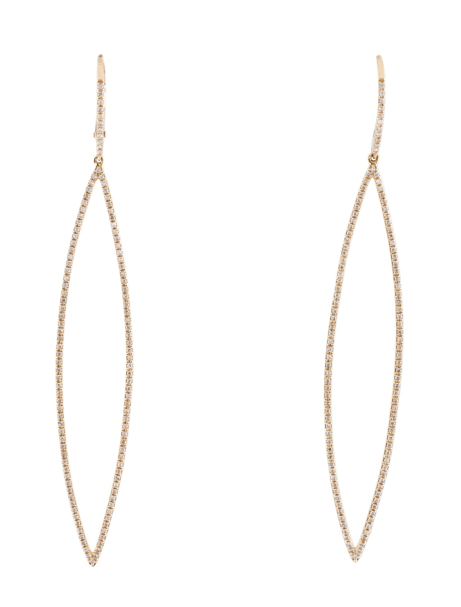 Earrings 14K Diamond Drop