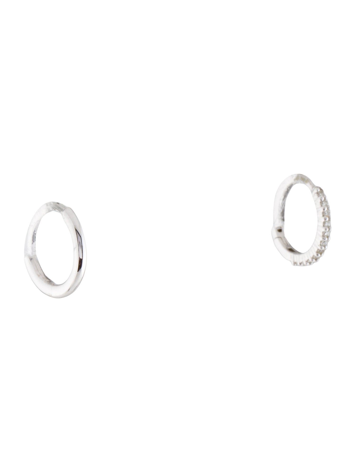 Earrings 14K Diamond Huggie