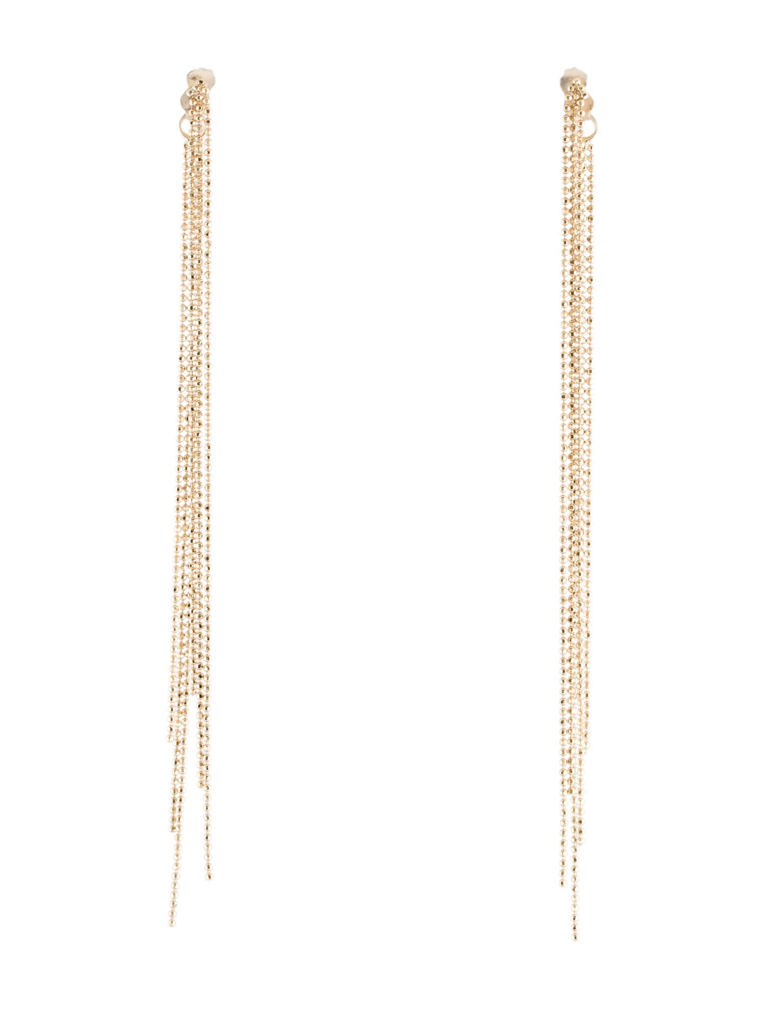 Earrings 14K Beaded Tassel Earrings