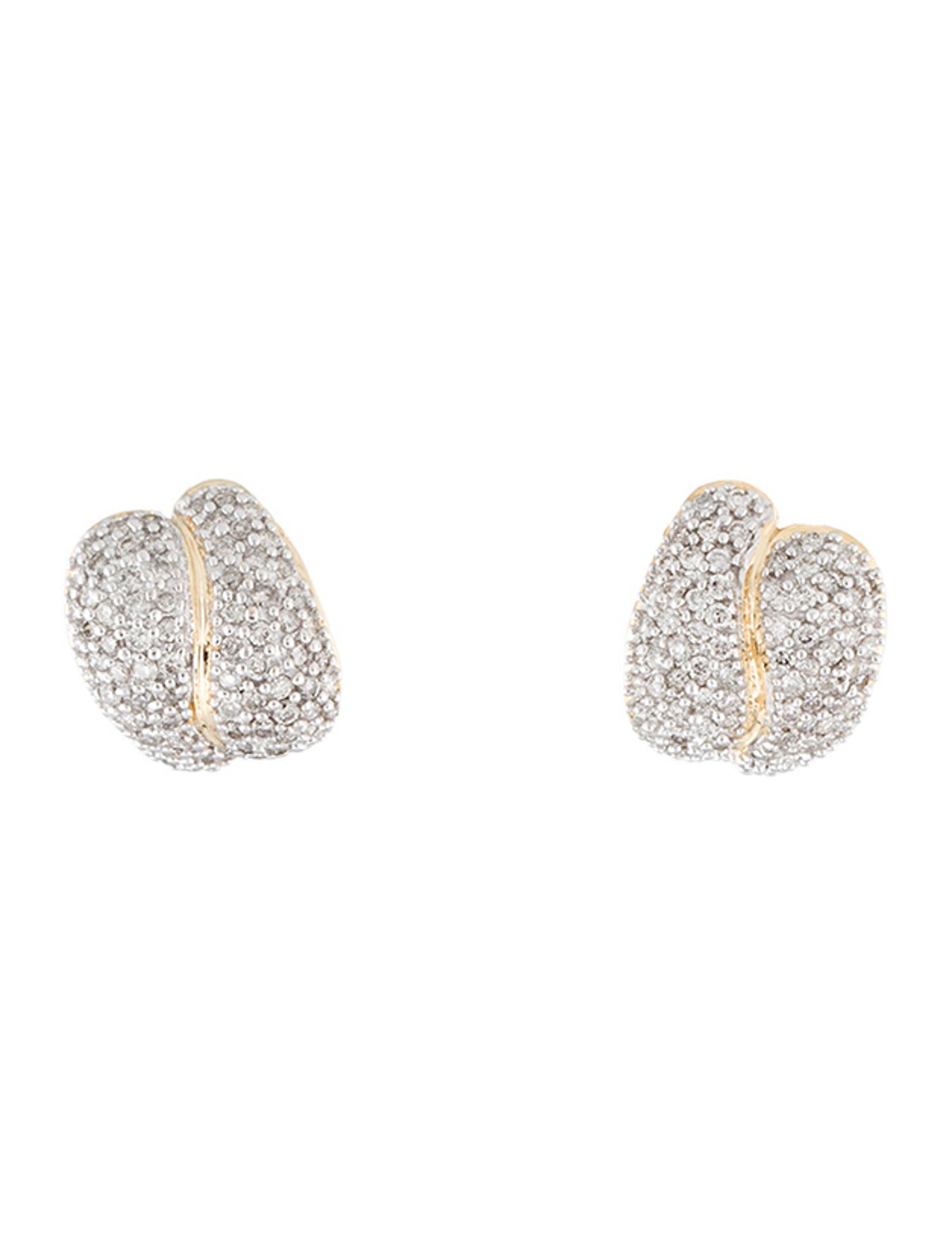 Earrings 14K 1.18ctw Diamond Earclips