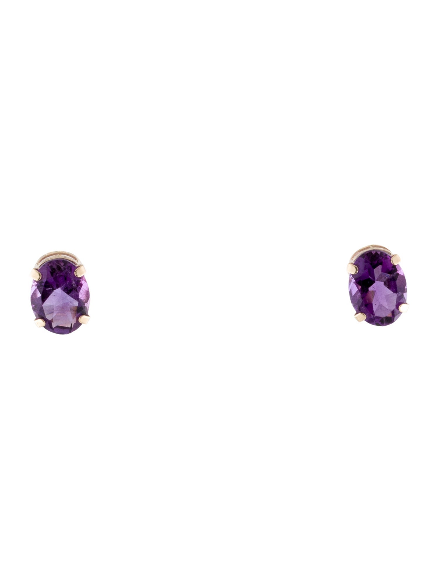 Earrings 10K 2.04ctw Amethyst Stud Earrings