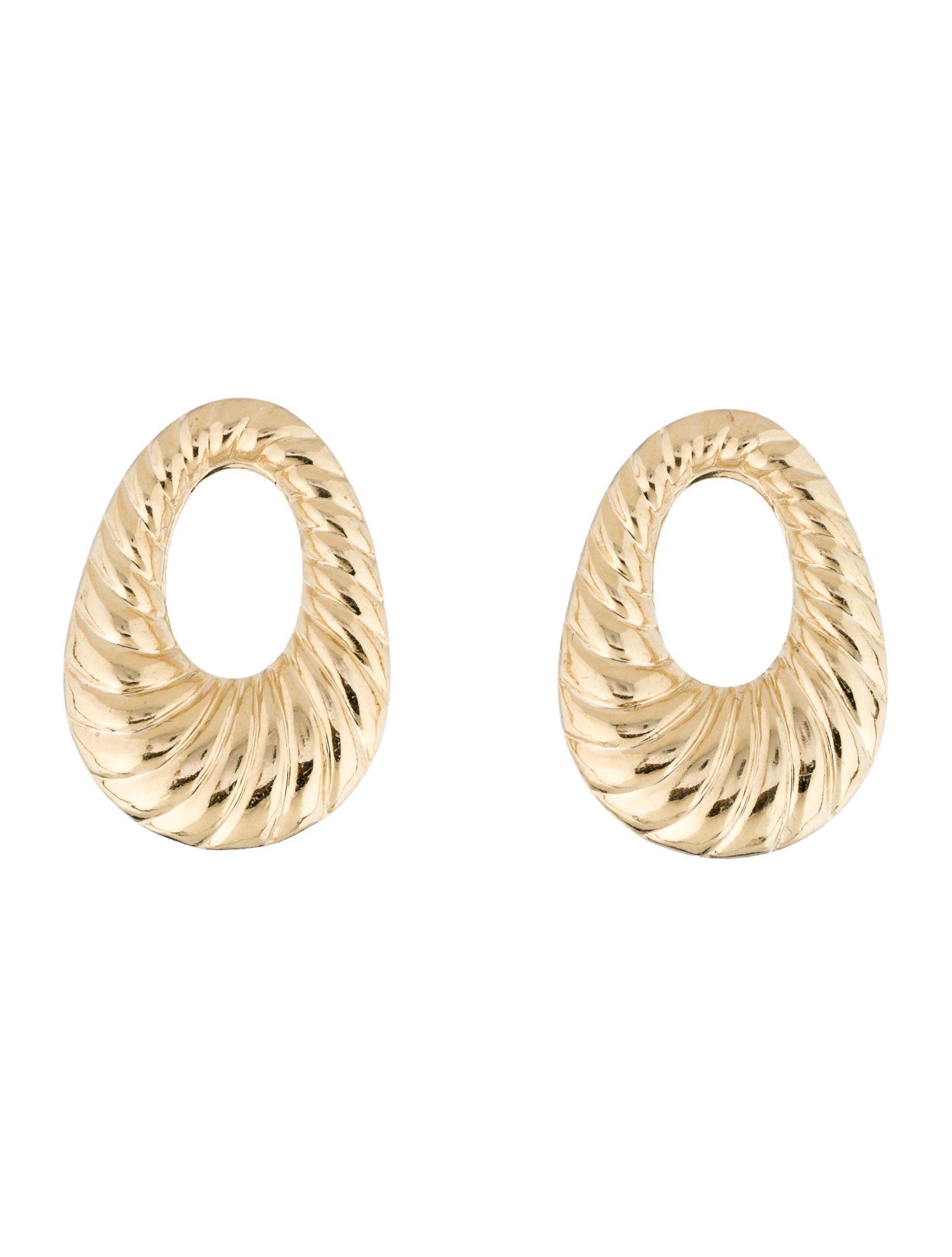 Earrings 14K Textured Drop