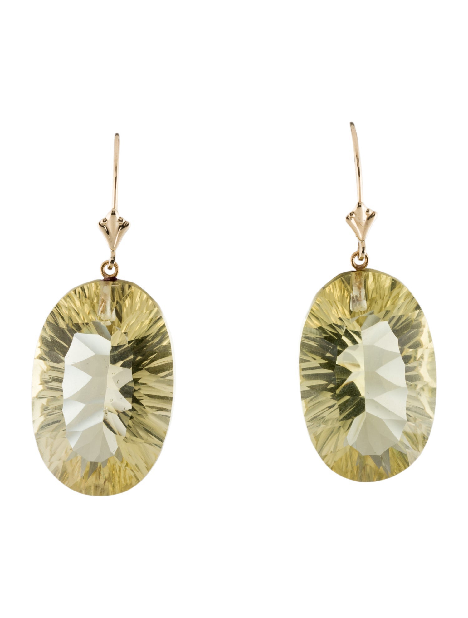 Earrings 14K Citrine Drop