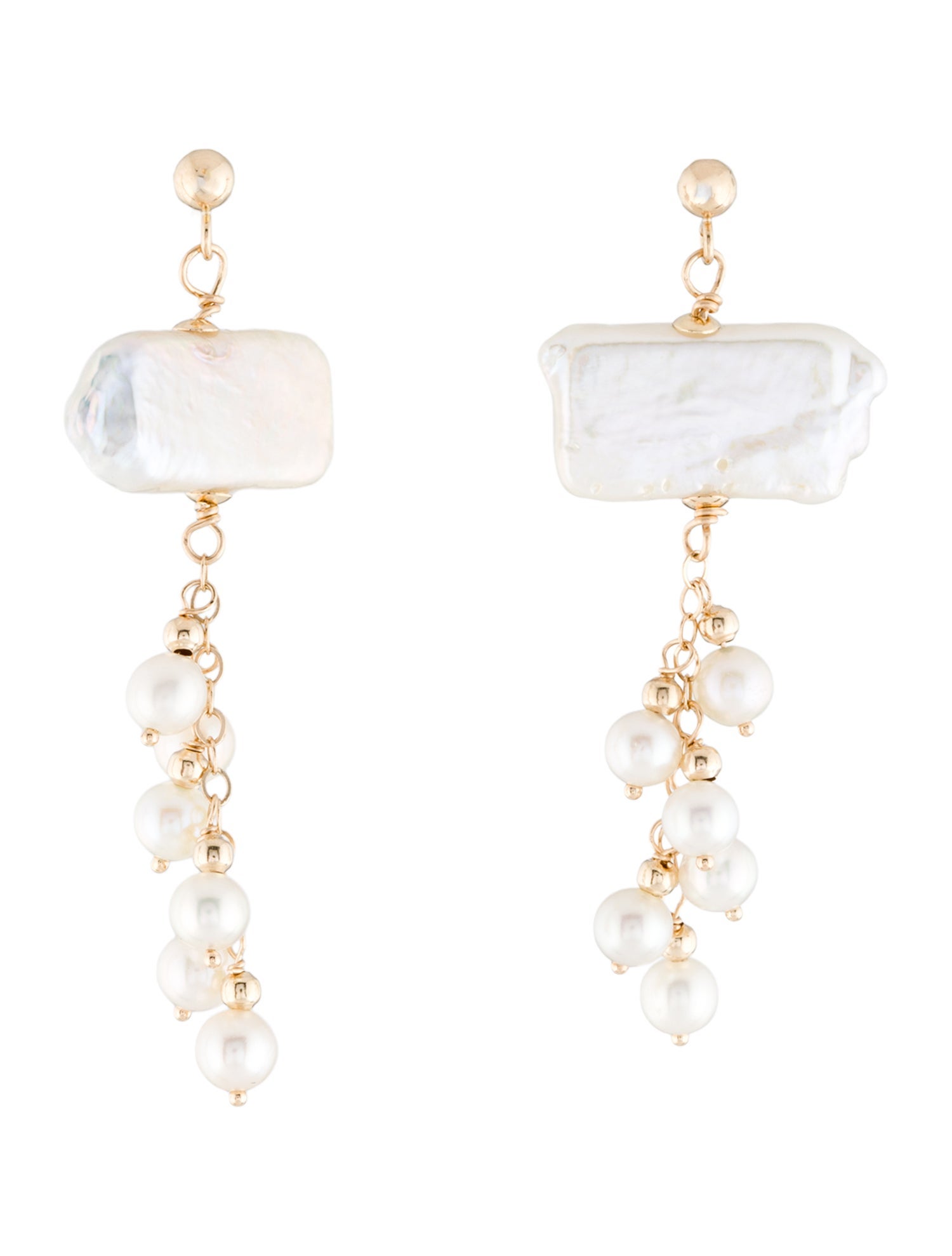 Earrings 14K Pearl Drop Earrings