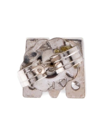 Earrings 14K Diamond Initial 'M' Single Stud Earring