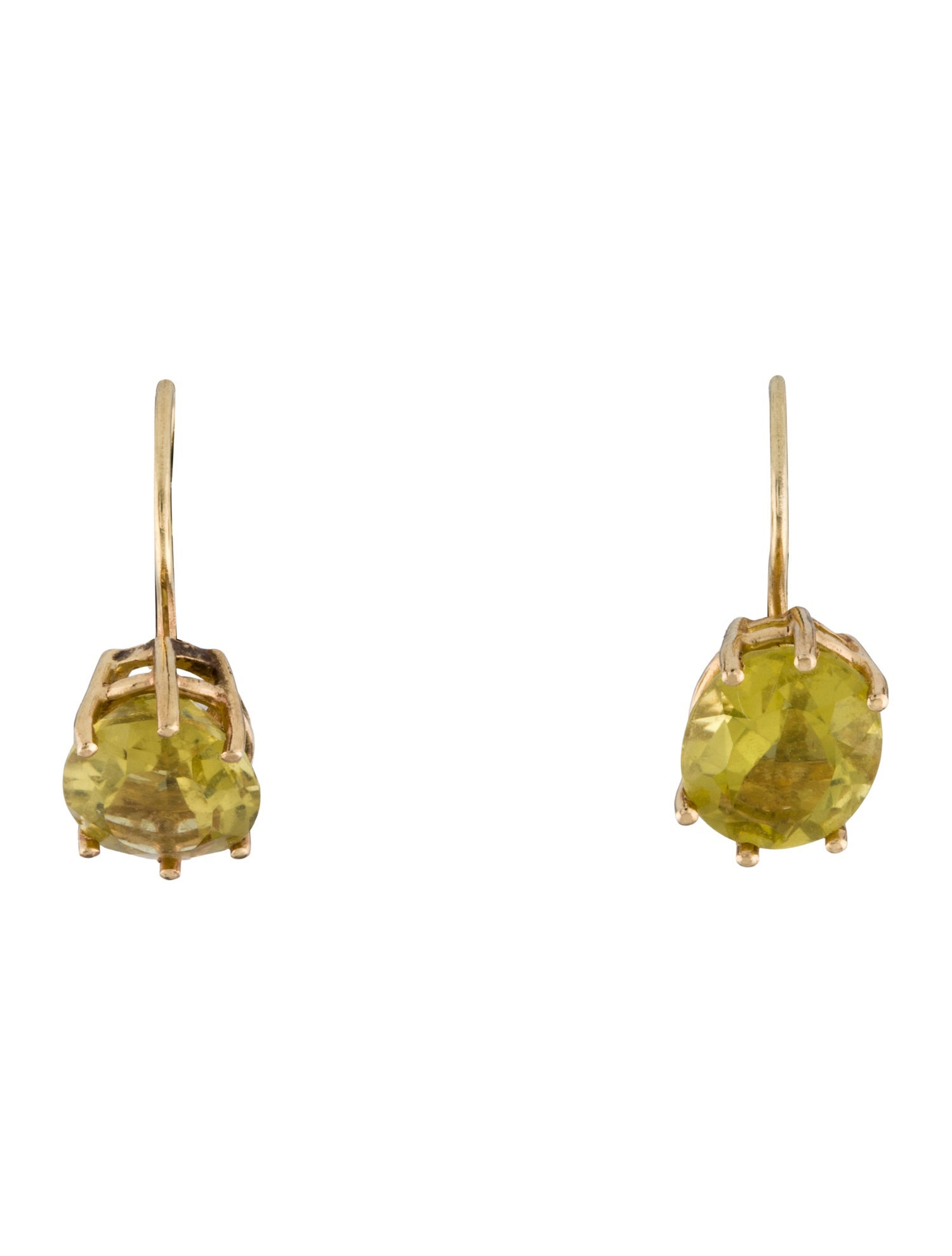 Earrings 14K Quartz Drop