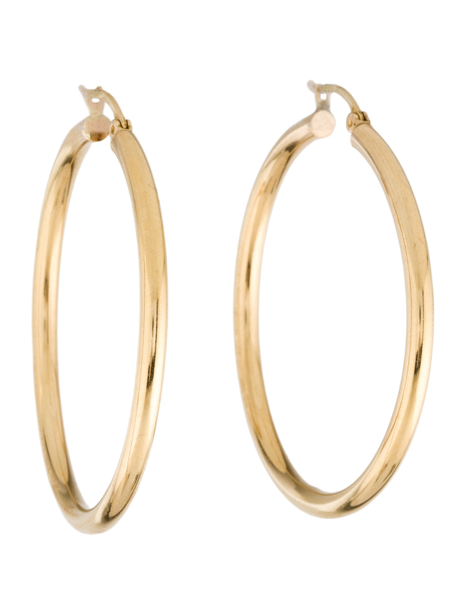 Earrings 14K Tubular Hoop Earring