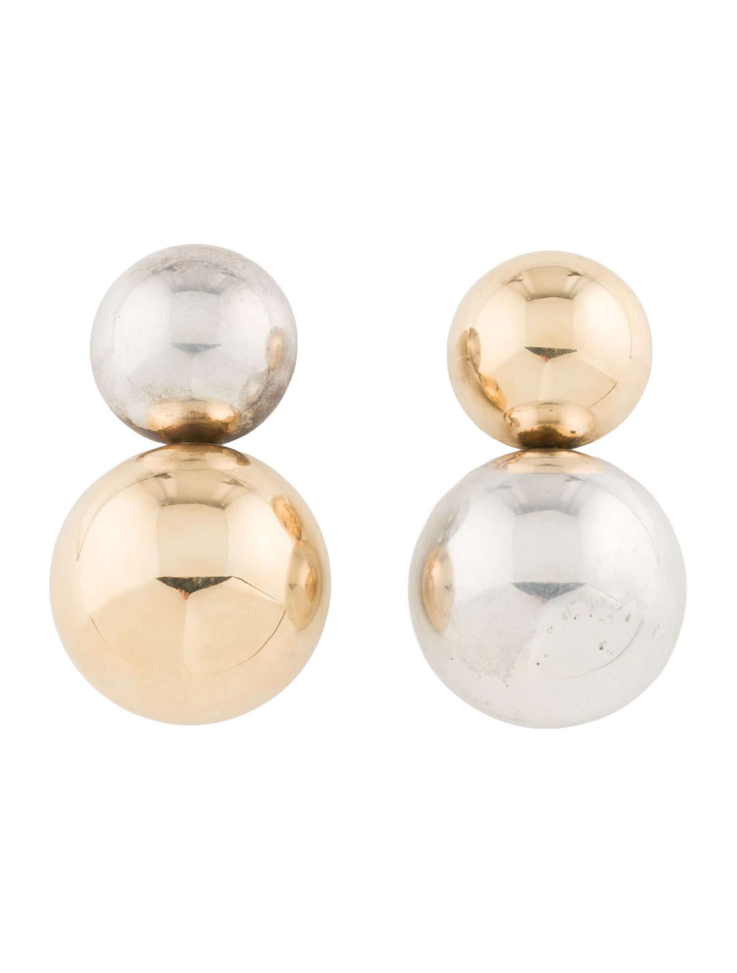 Earrings Two-Tone Clip-On