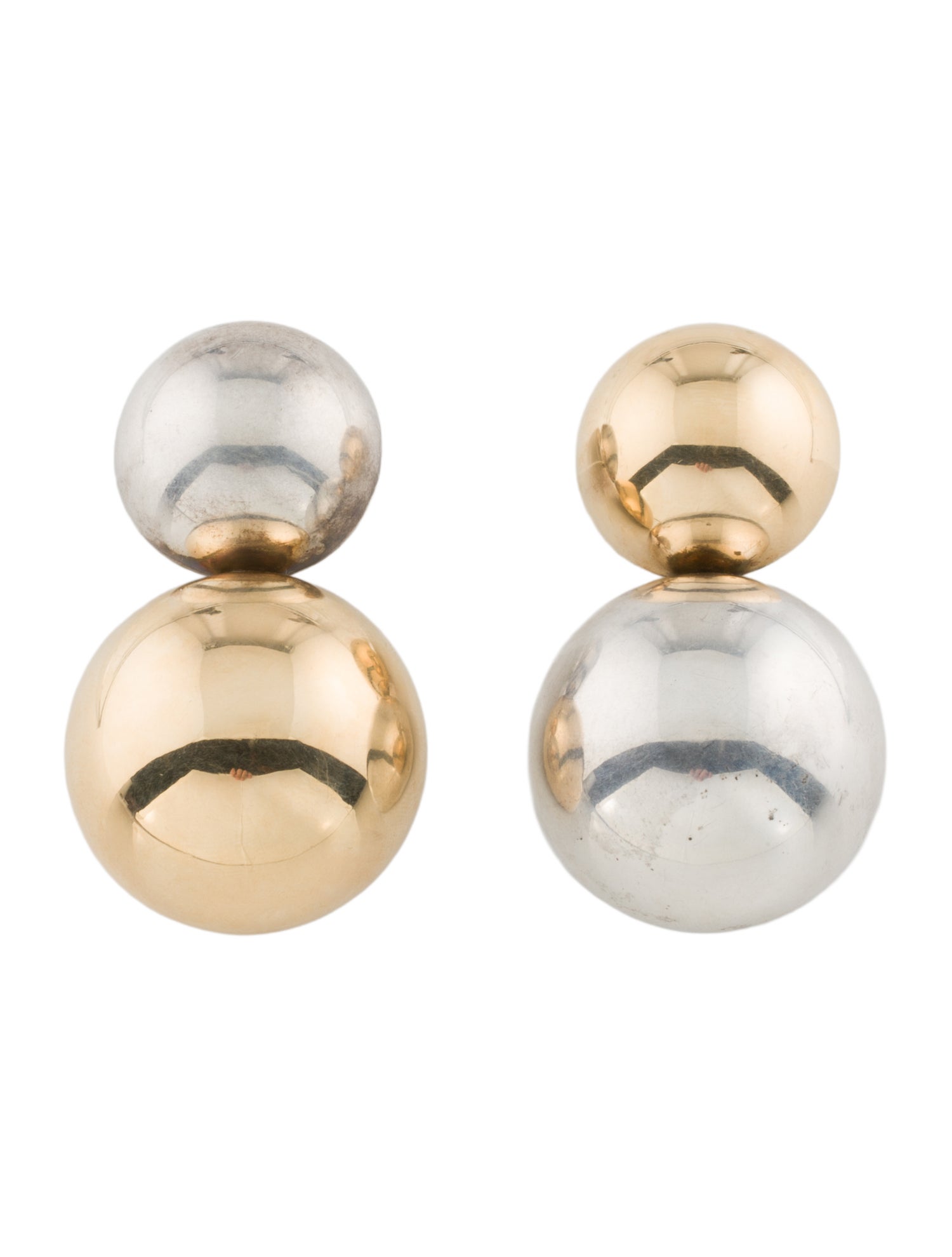 Earrings Two-Tone Clip-On