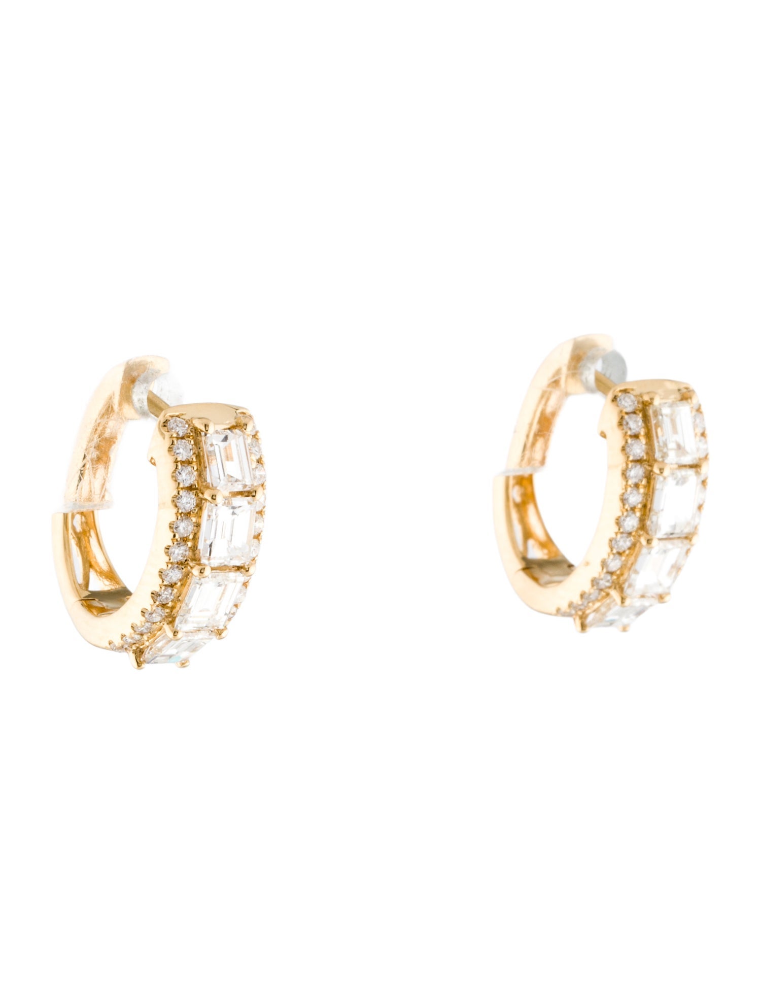 Earrings 18K 2.24ctw Diamond Huggie Earrings