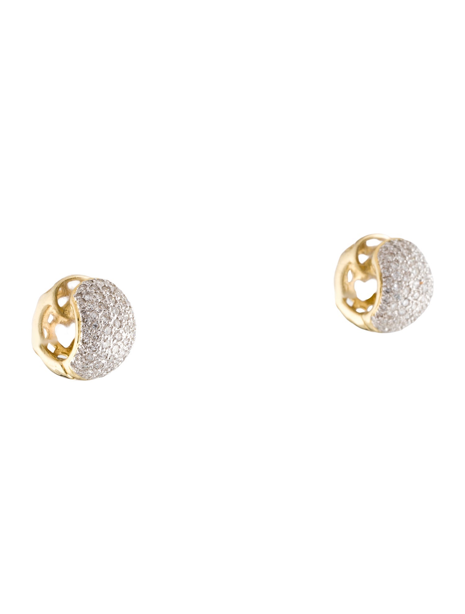 Earrings 18K 2.13ctw Diamond Huggie