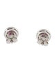 Earrings 14K Ruby & Diamond Stud Earrings