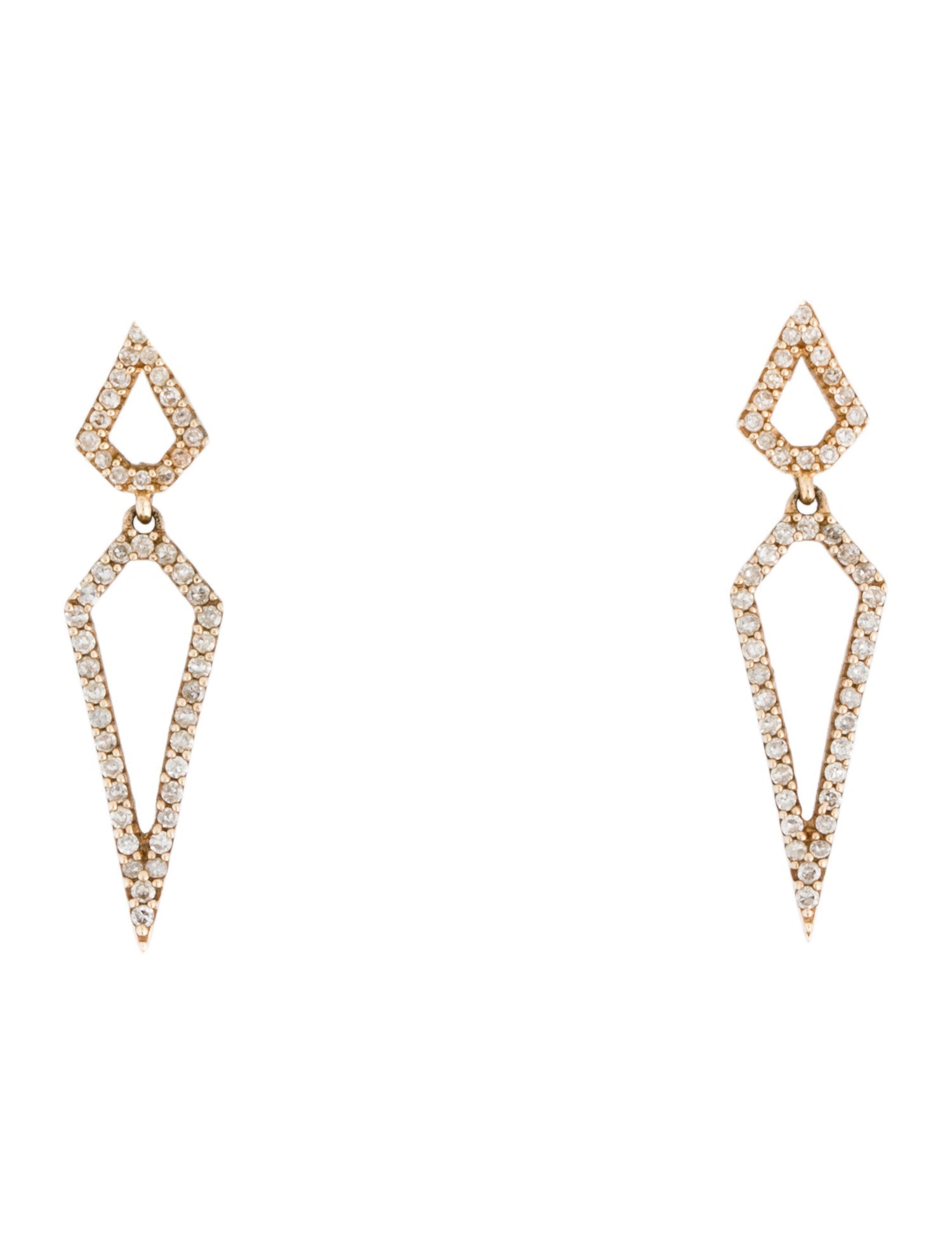 Earrings 10K Diamond Drop
