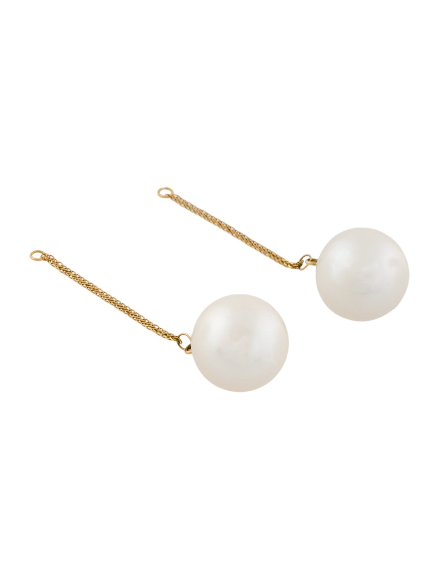 Earrings 18K Pearl Drop Earring Enhancers