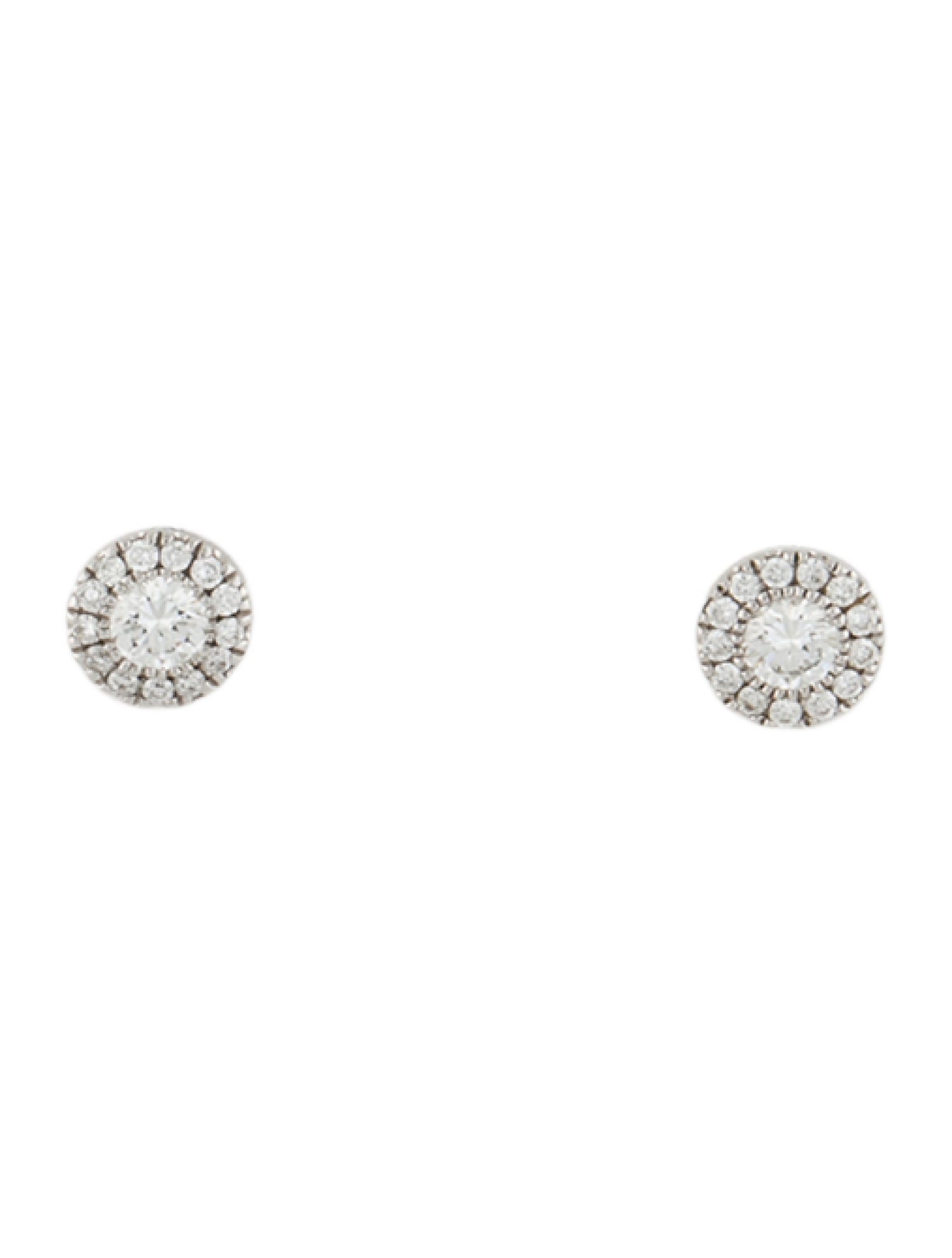 Earrings 14K Diamond Halo Studs