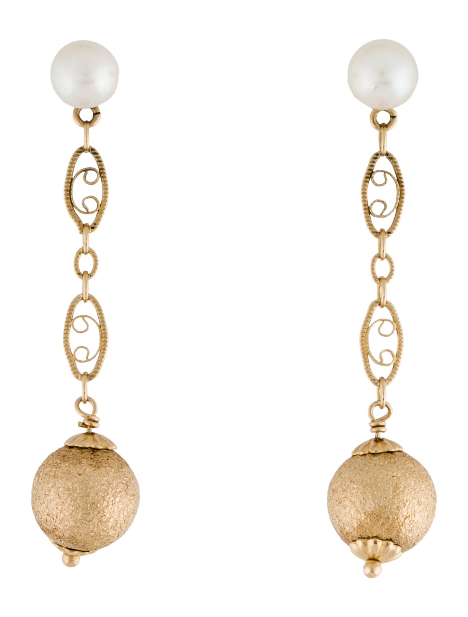 Earrings 14K Pearl Drop