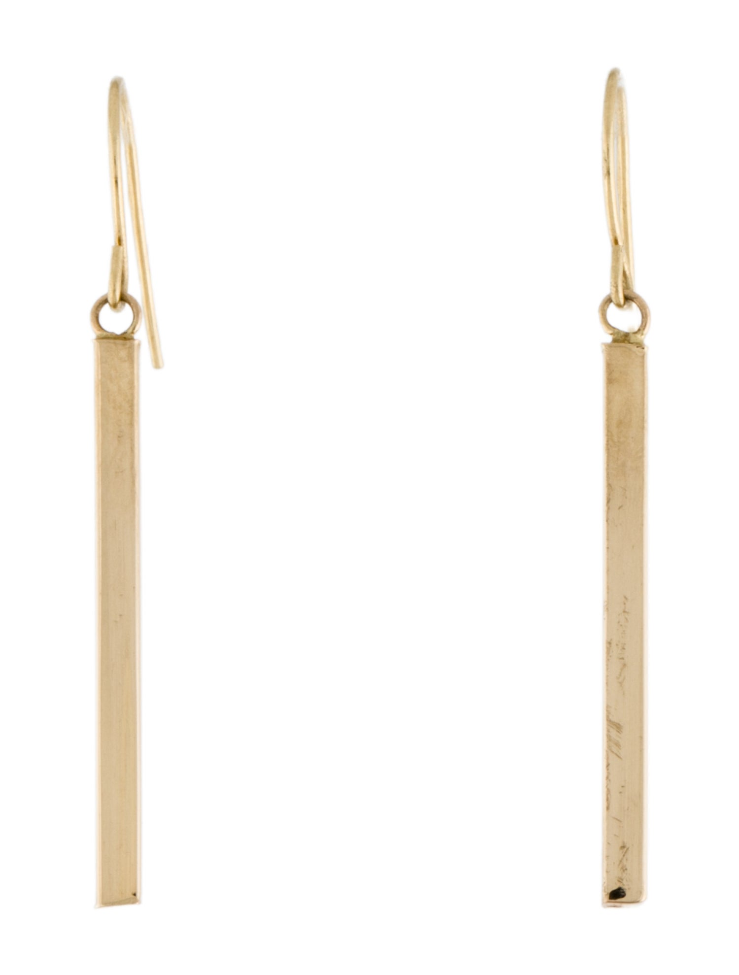 Earrings 14K Bar Drop