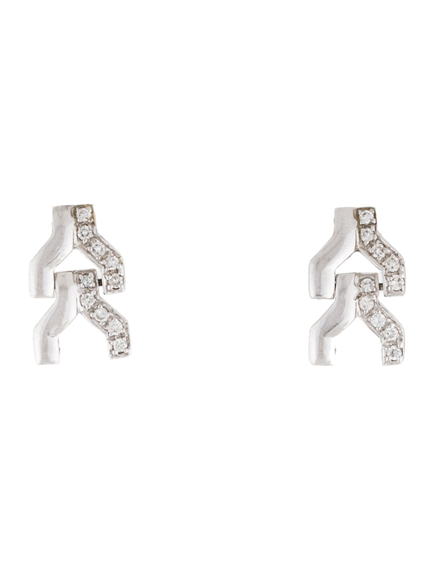 Earrings Diamond Linked Drop