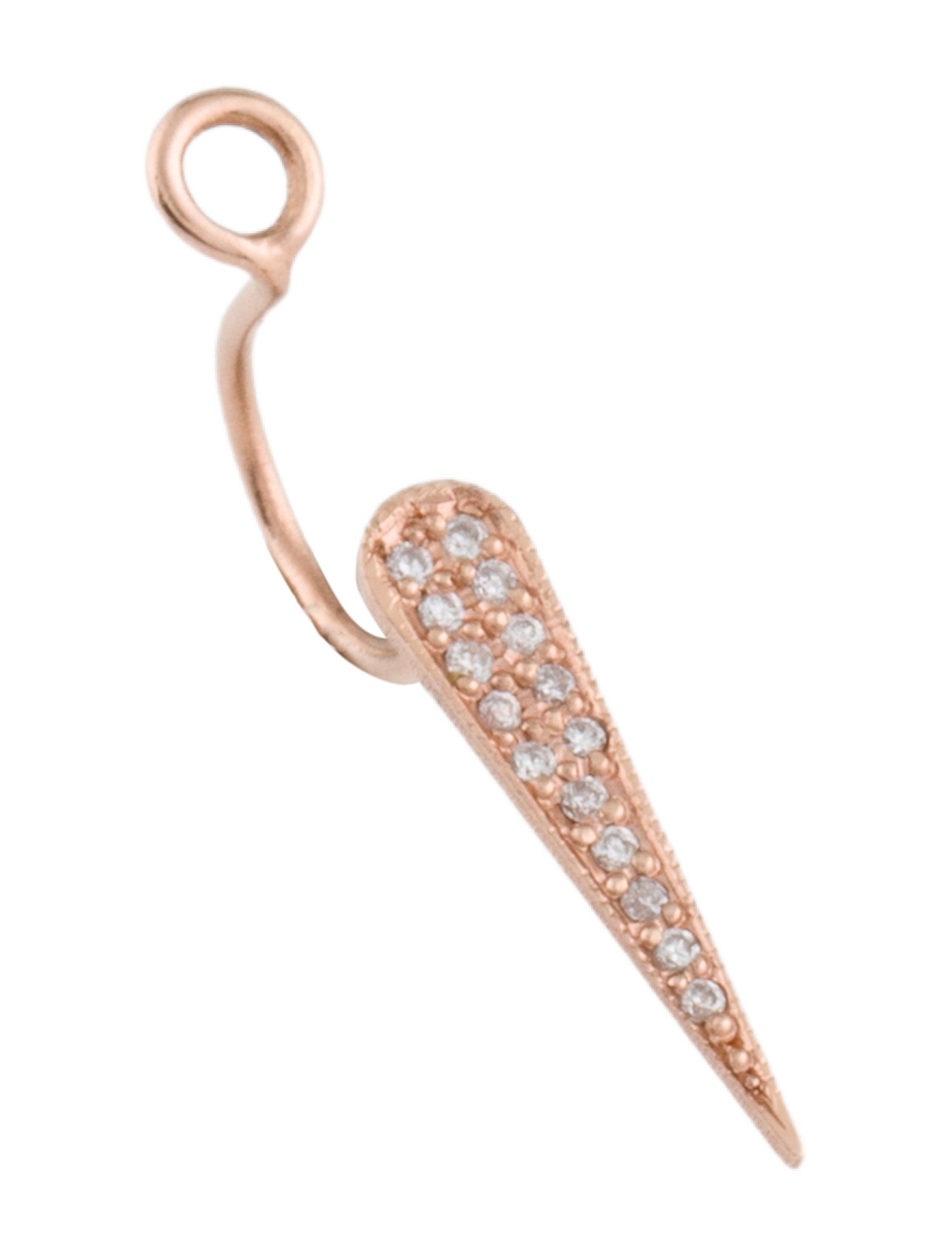 Earrings 14K Diamond Single Earring Enhancer
