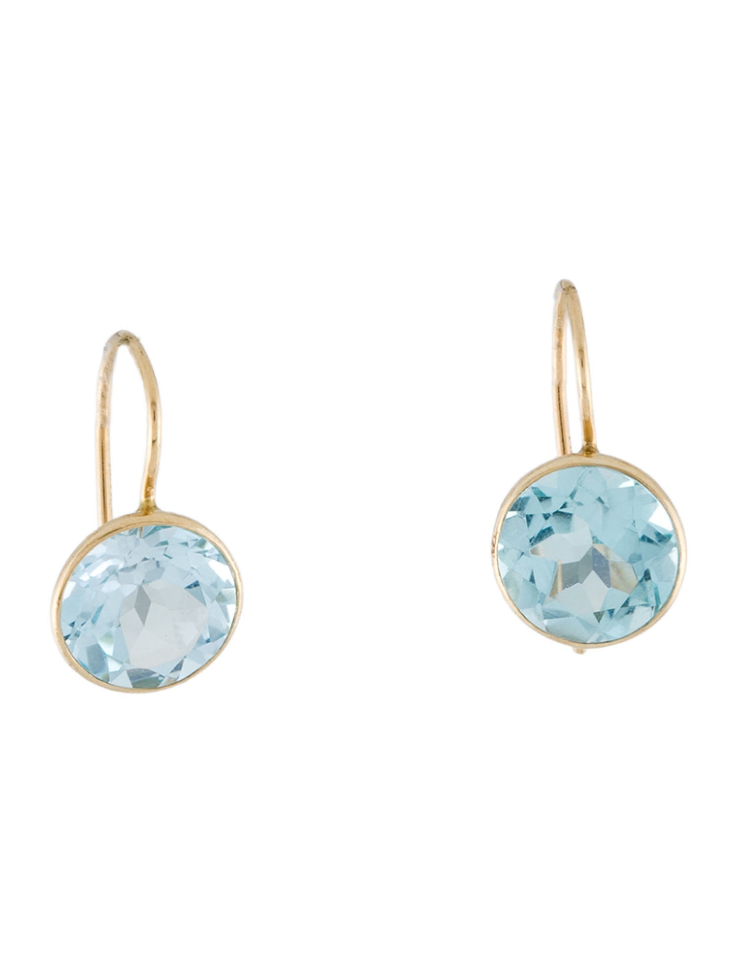 Earrings 14K Topaz Drop