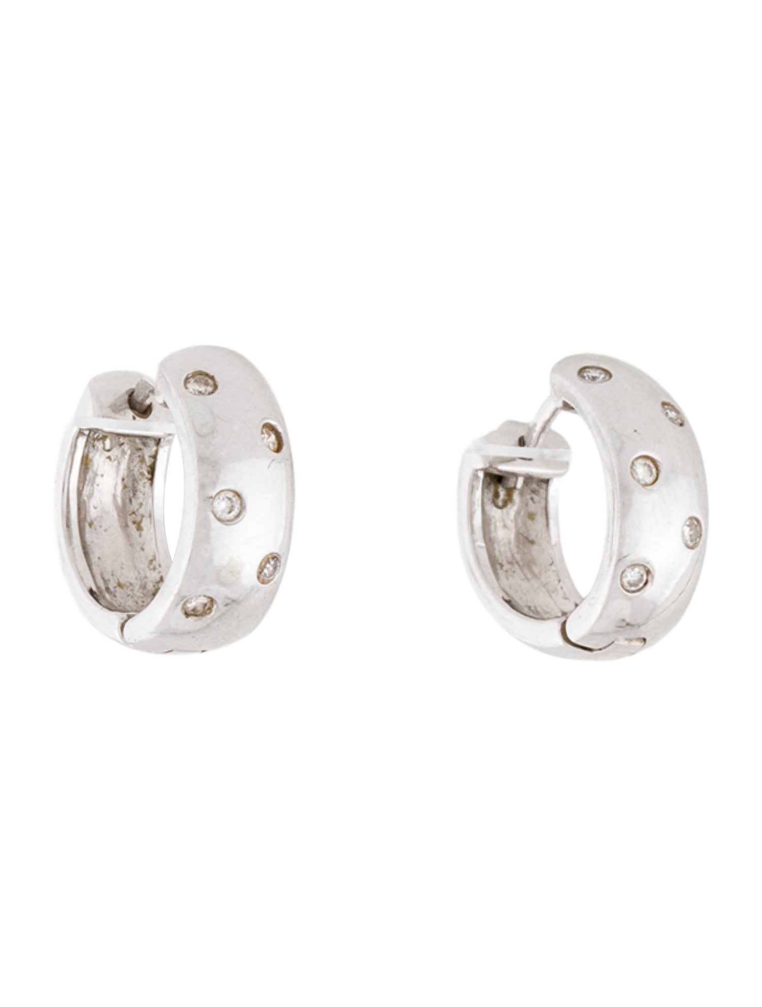 Earrings 14K Diamond Huggie