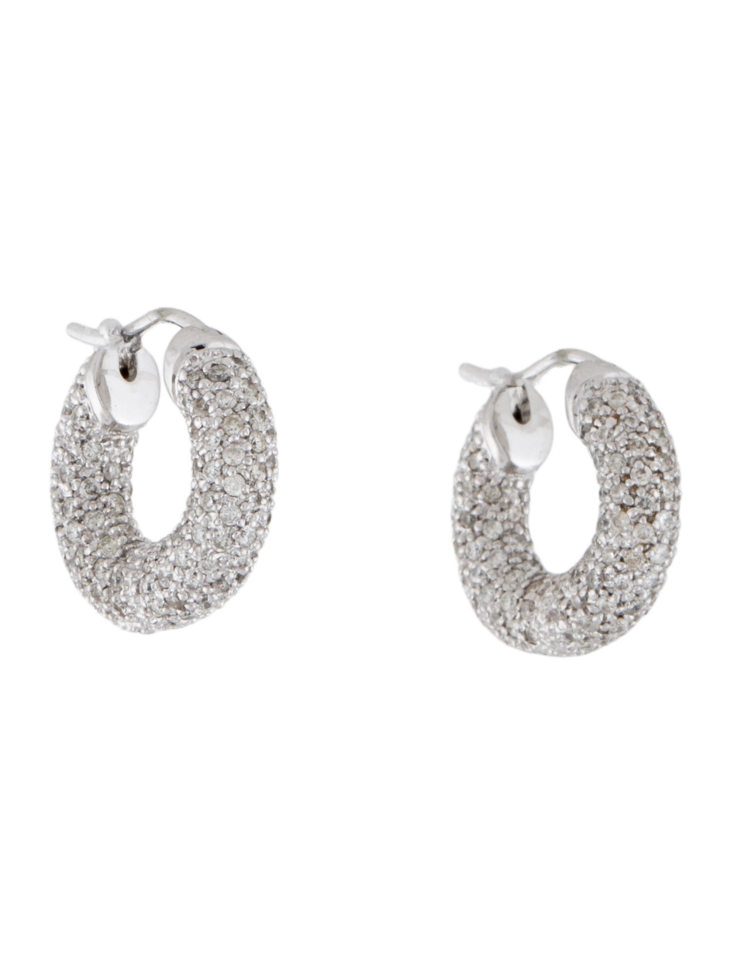 Earrings 14K 2.88ctw Diamond Hoop