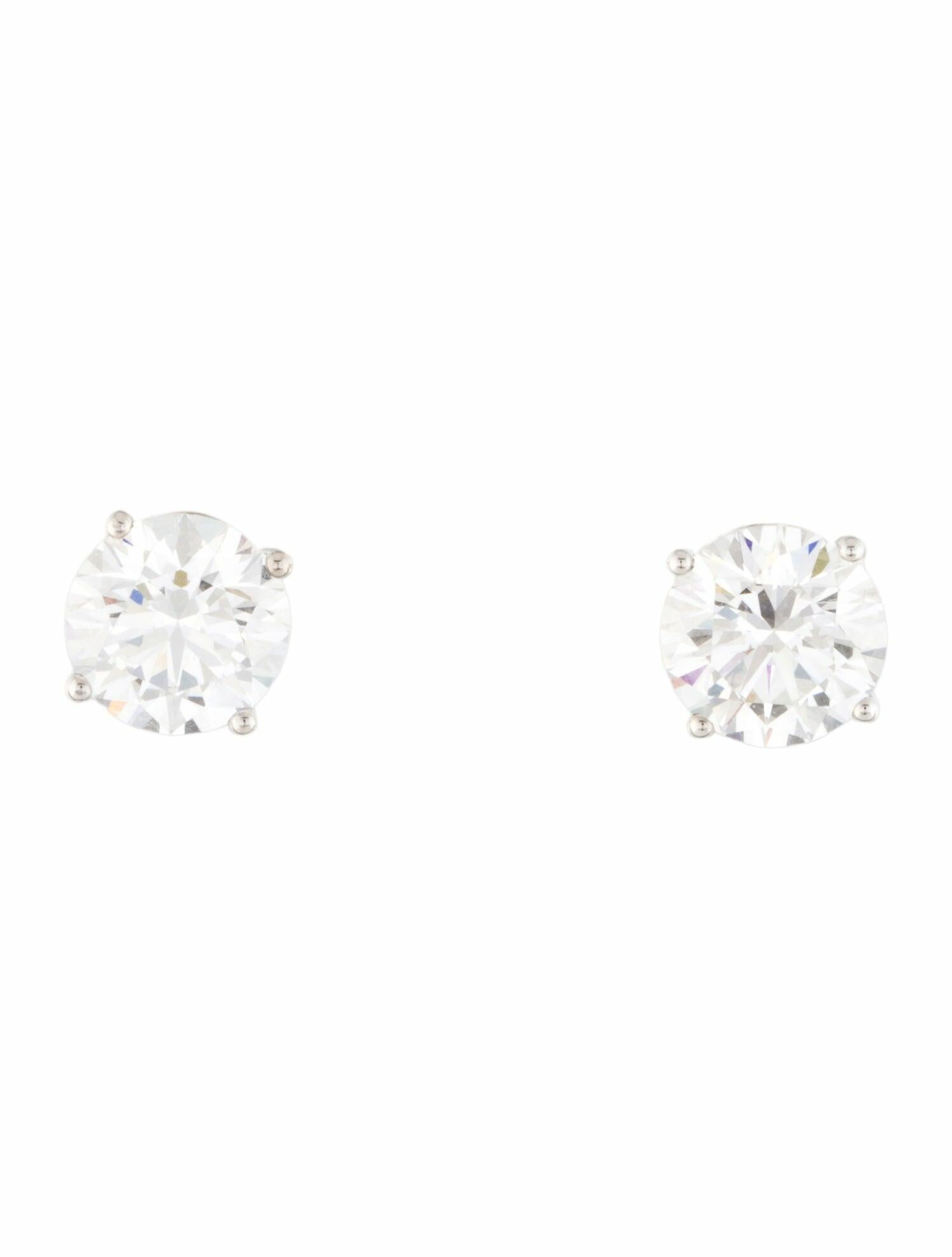 Earrings 14K 5.03ctw Lab-Grown Diamond Soliatire Stud Earrings