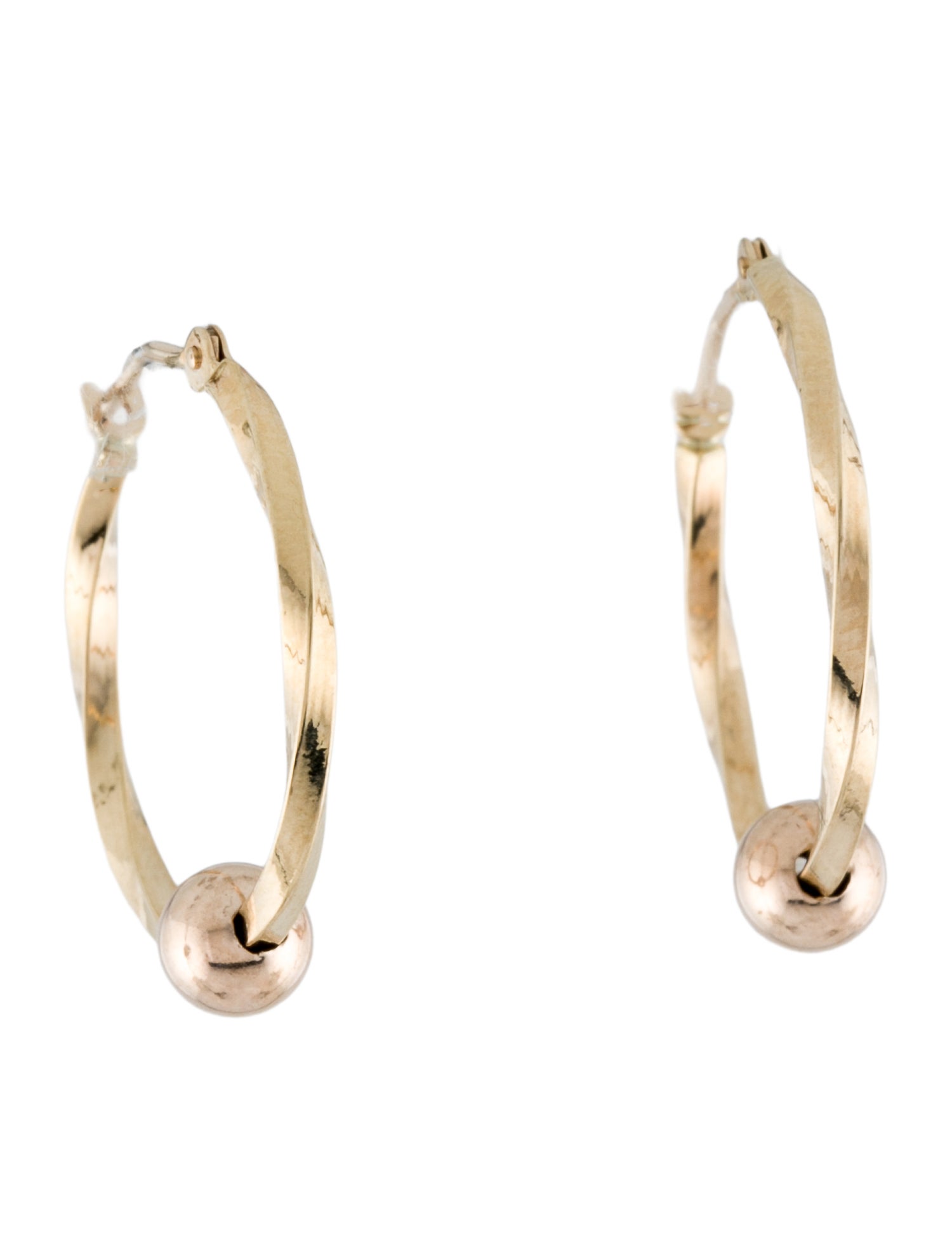 Earrings 10K Twist Hoops