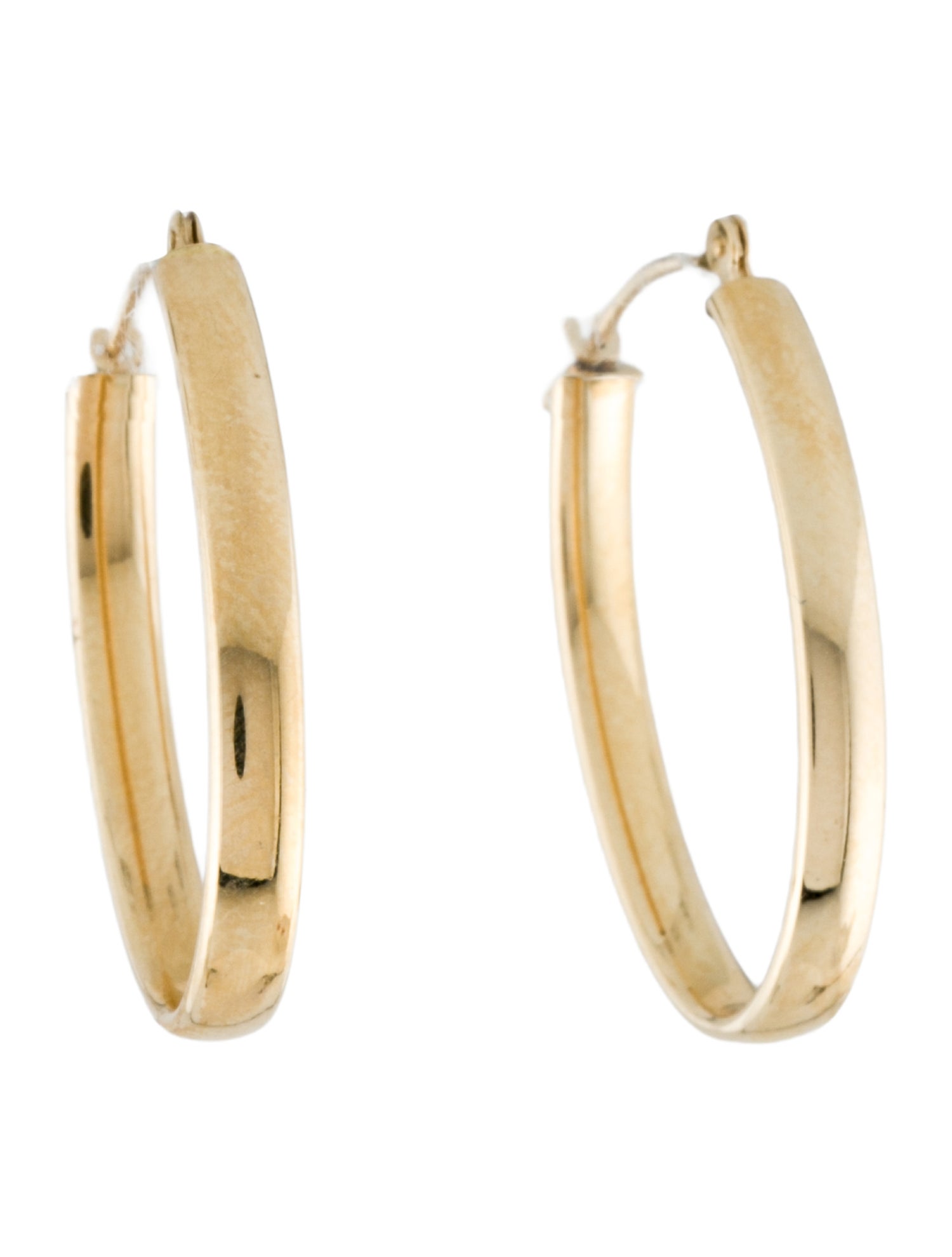 Earrings 14K Oval Hoops