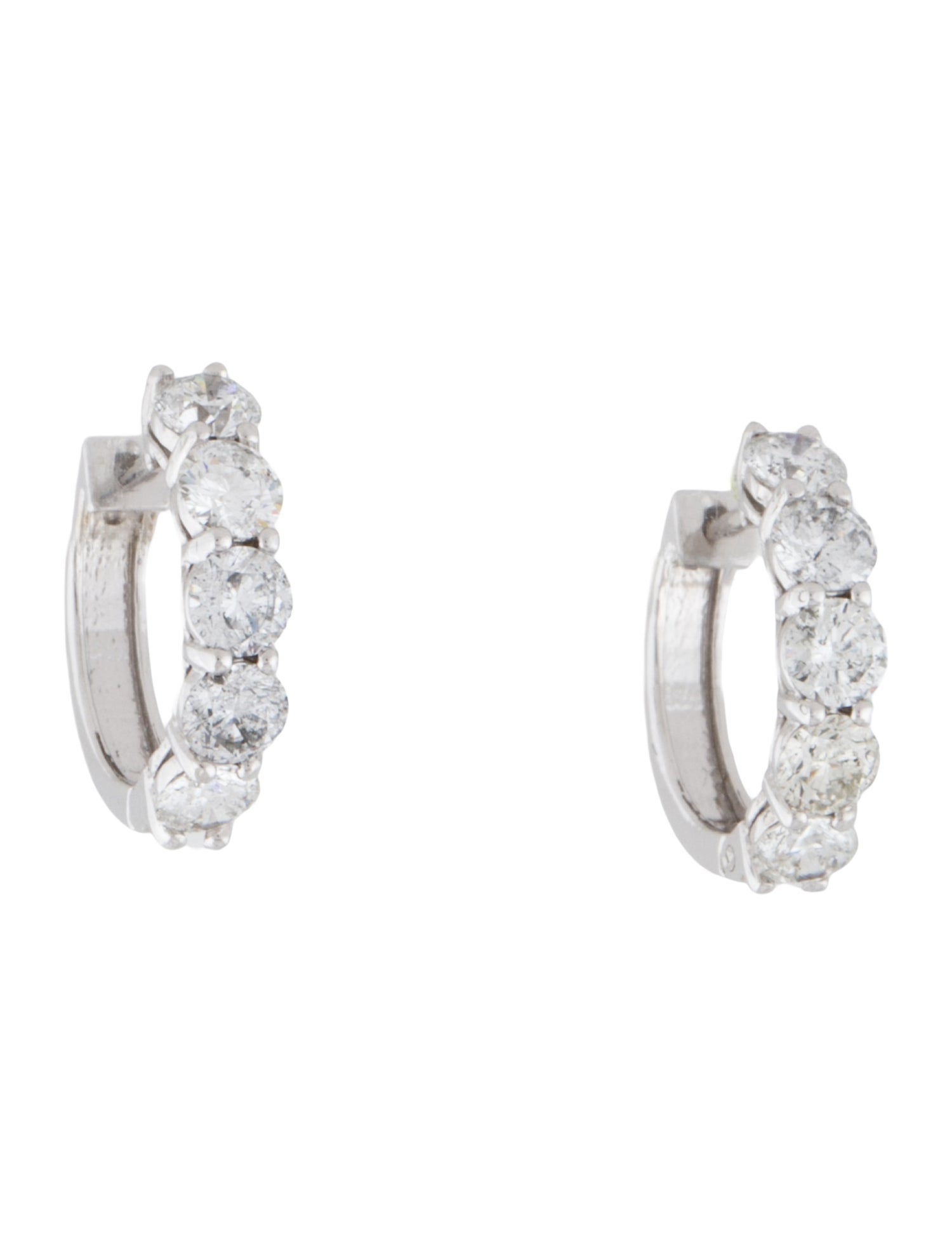 Earrings 14K 2.00ctw Diamond Hoop