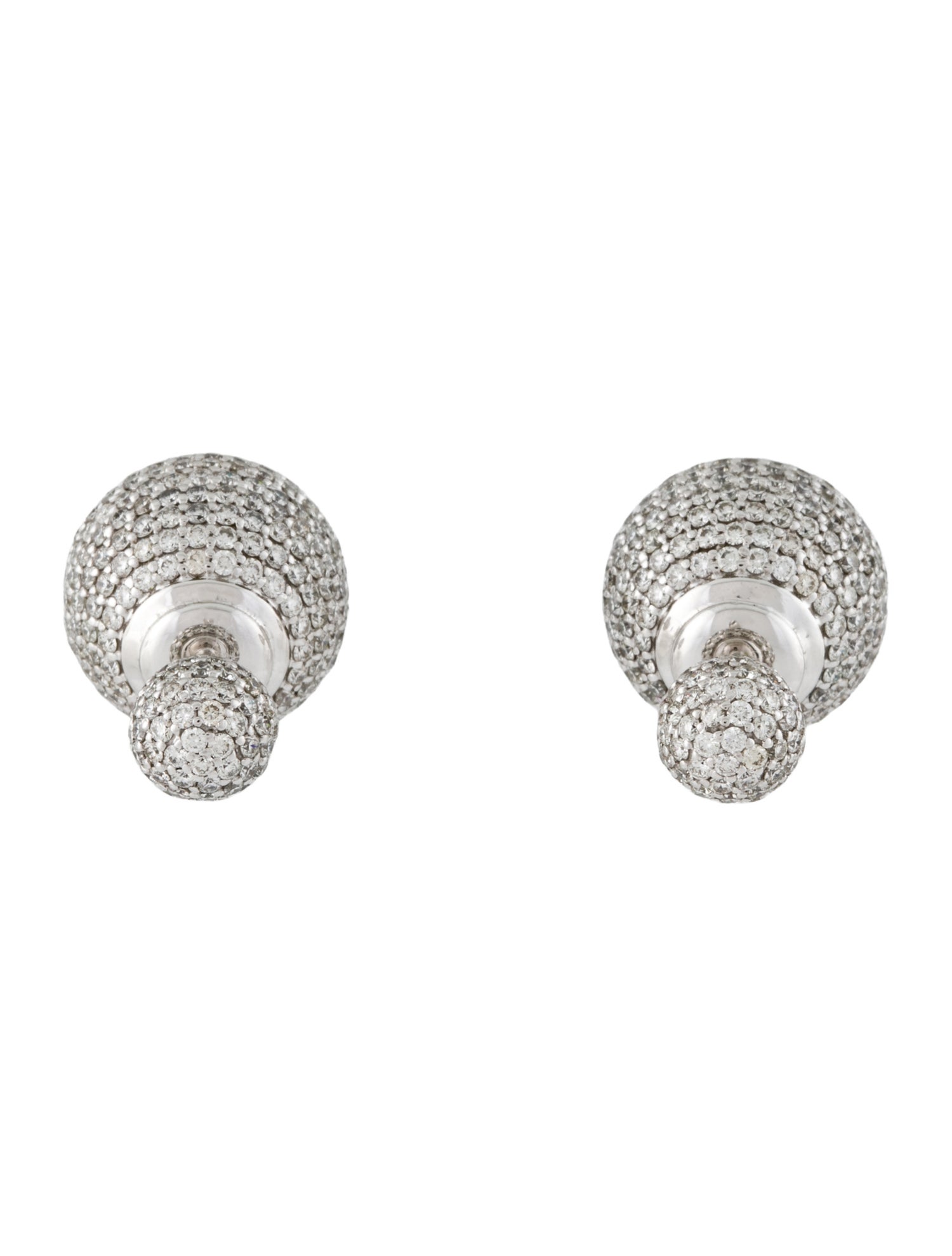 Earrings 18K 7.16ctw Diamond Stud