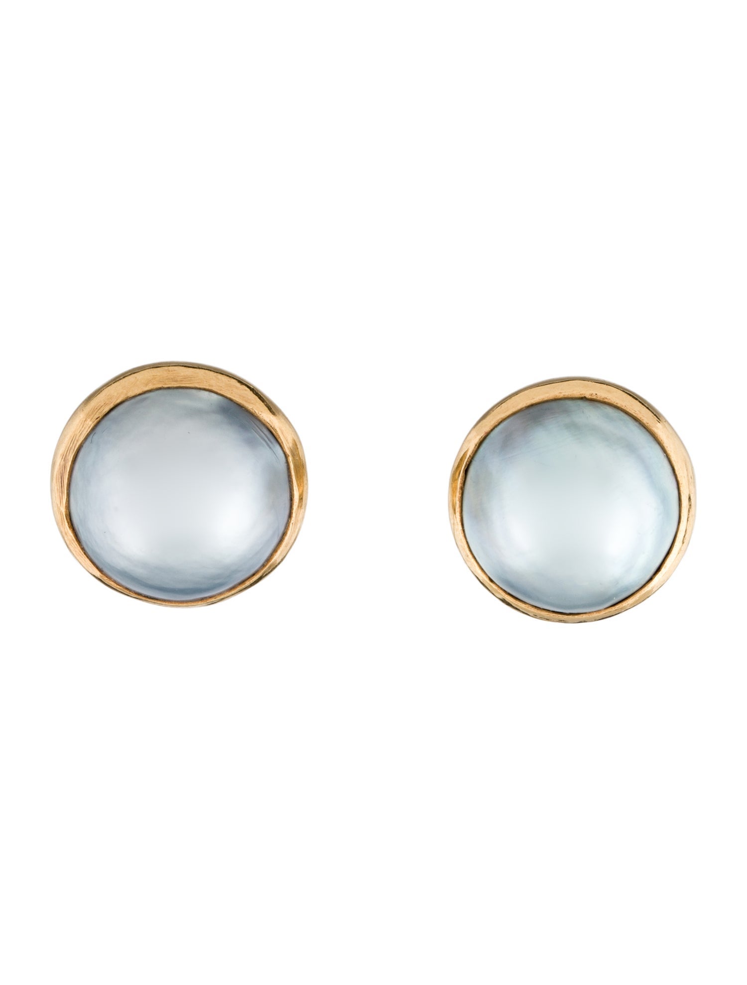 Earrings 14K Mabé Pearl Stud