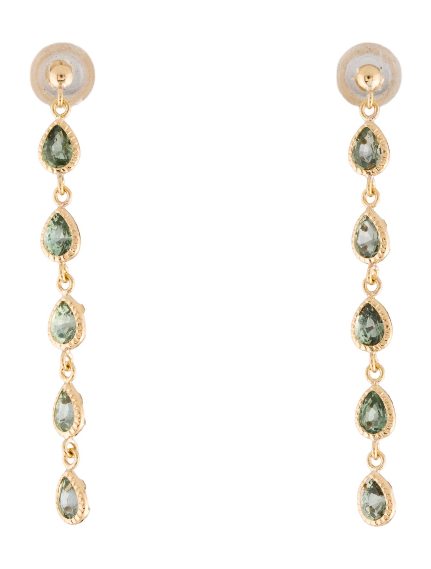 Earrings 18K 2.07ctw Sapphire Drop