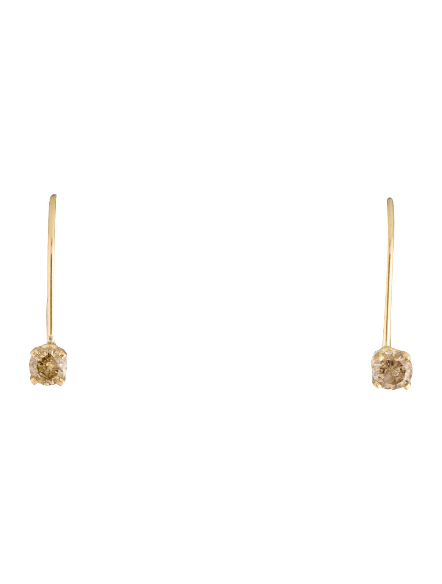 Earrings 14K Diamond Drop
