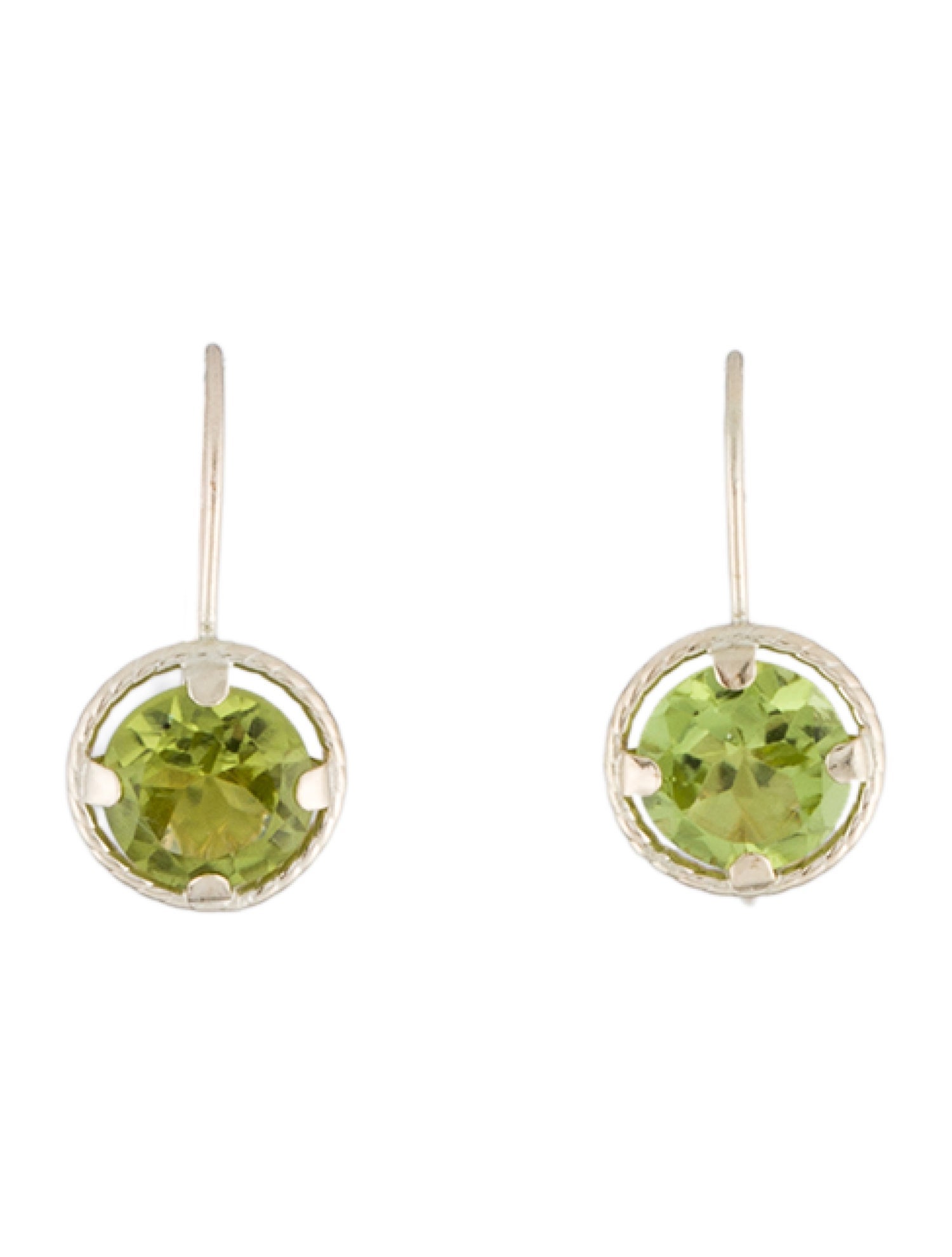 Earrings 10K Peridot Drop