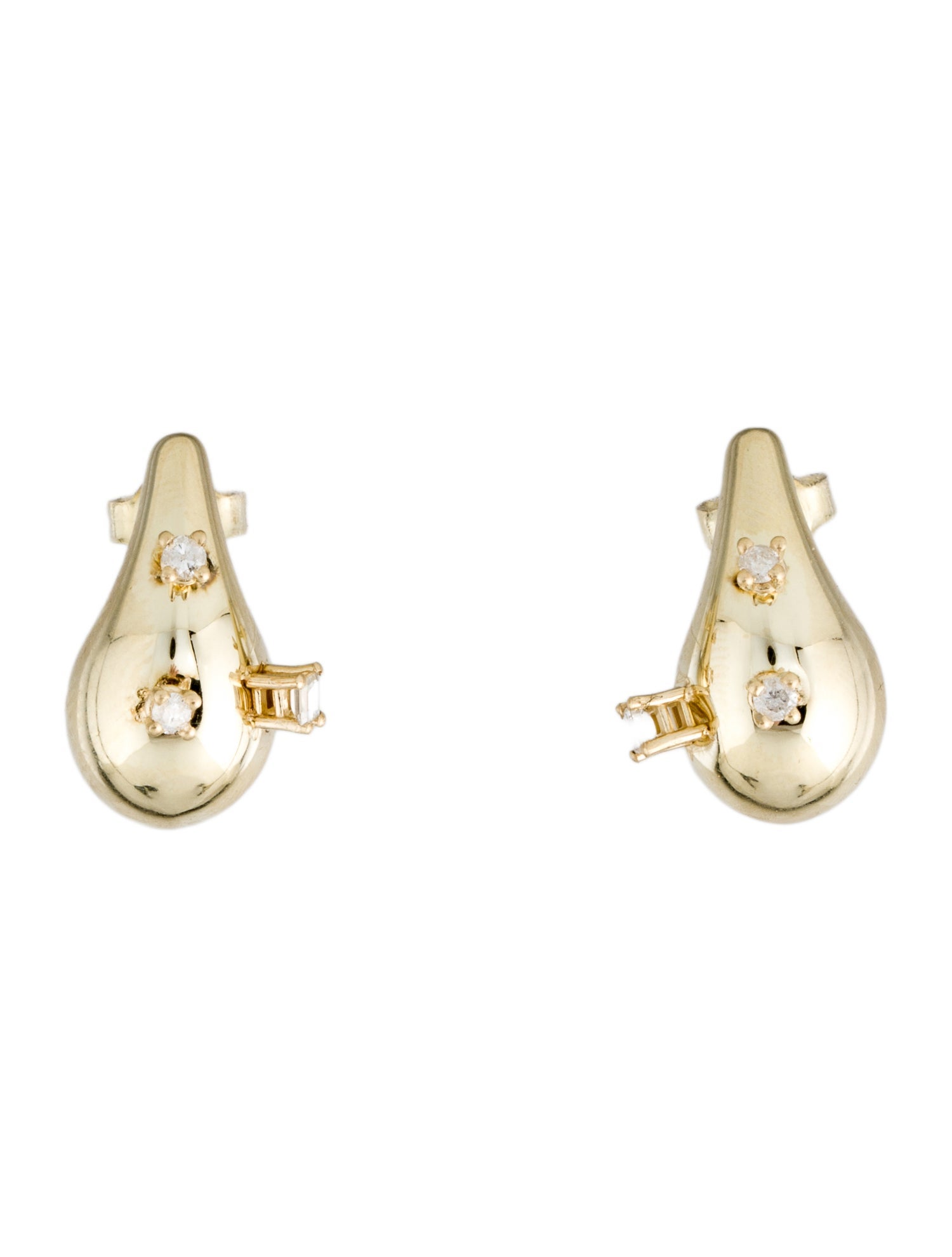 Earrings 14K Diamond Drop