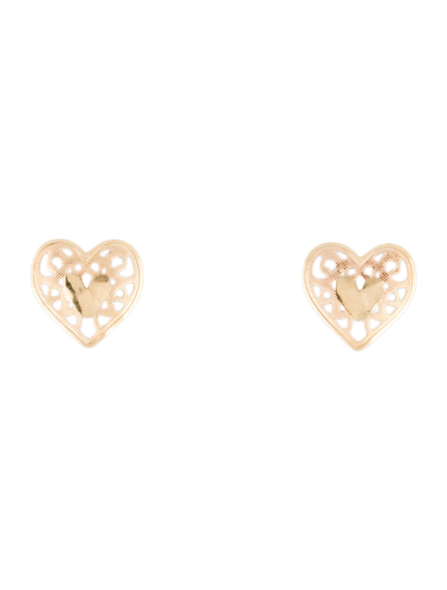 Earrings 14K Heart Stud