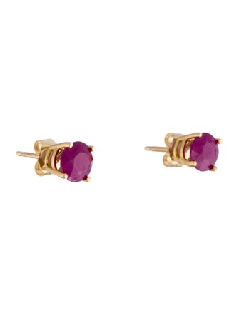Earrings 14K 2.34ctw Ruby Stud Earrings
